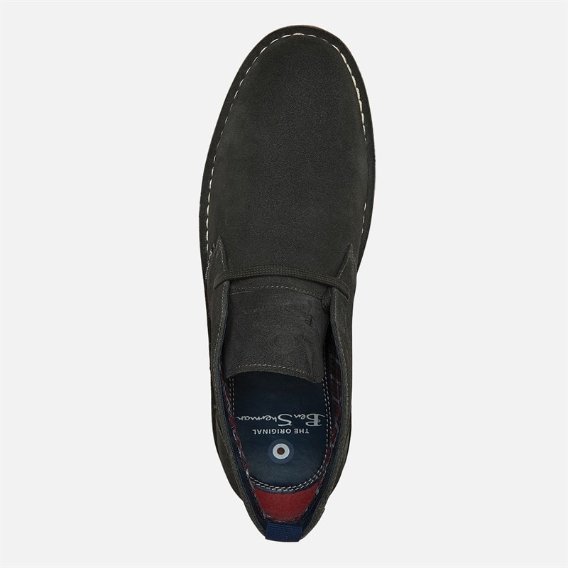 Herre hemmings ruskind chukka-støvler Grey Suede - Billede 4