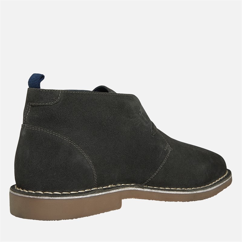 Herre hemmings ruskind chukka-støvler Grey Suede - Billede 5