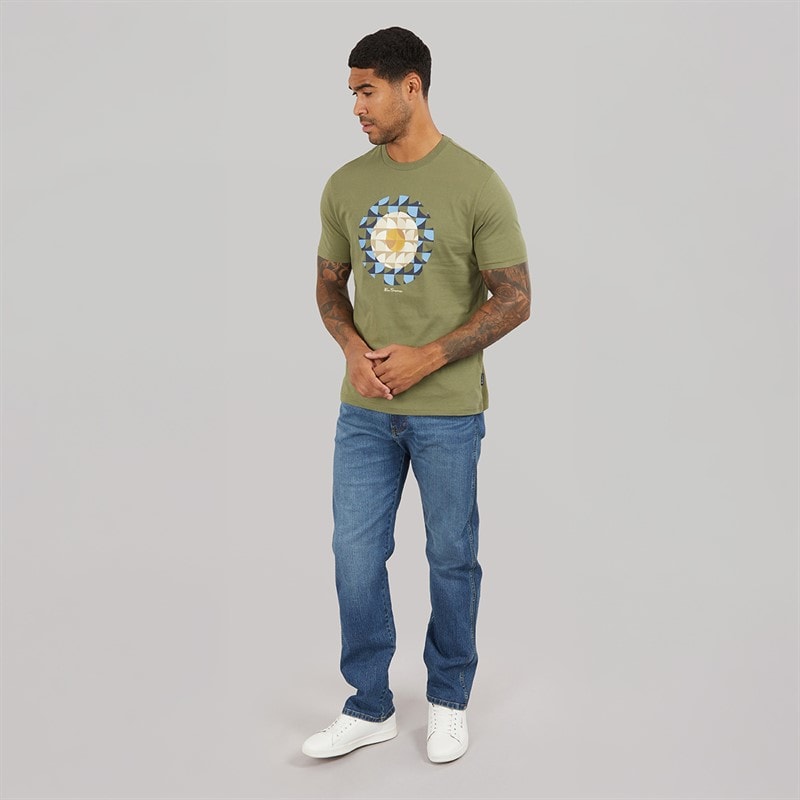 Herre geo target t-shirt Litchen Green - Billede 4