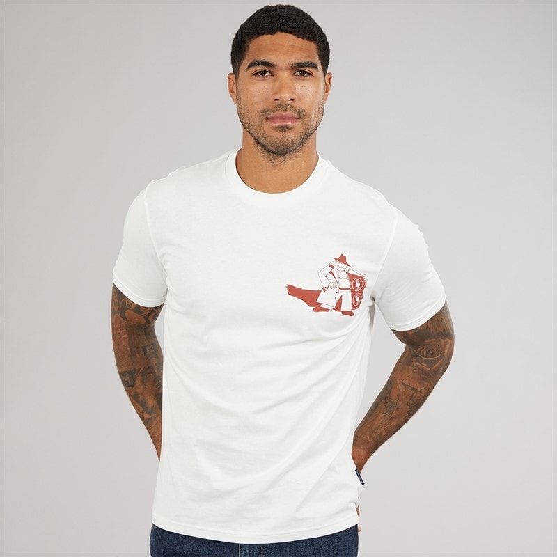 Herre secret tune society t-shirt Ivory - Billede 2