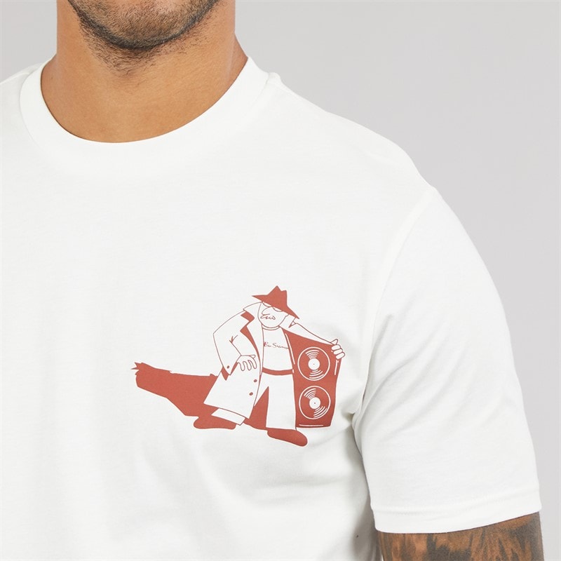 Herre secret tune society t-shirt Ivory - Billede 5