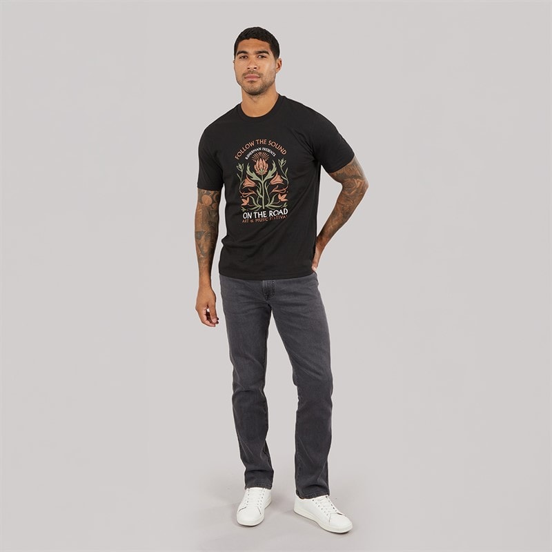 Herre festival t-shirt Sort - Billede 3