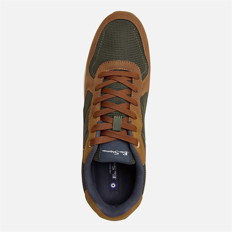 Herre cruiser trainers Grøn/Brun - Billede 4