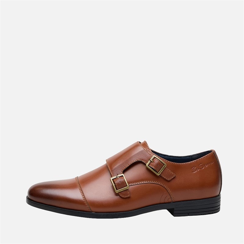 Herre rick monk sko Beige - Billede 1