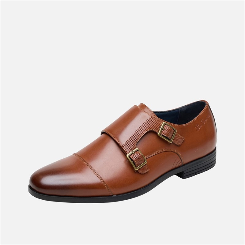 Herre rick monk sko Beige - Billede 2