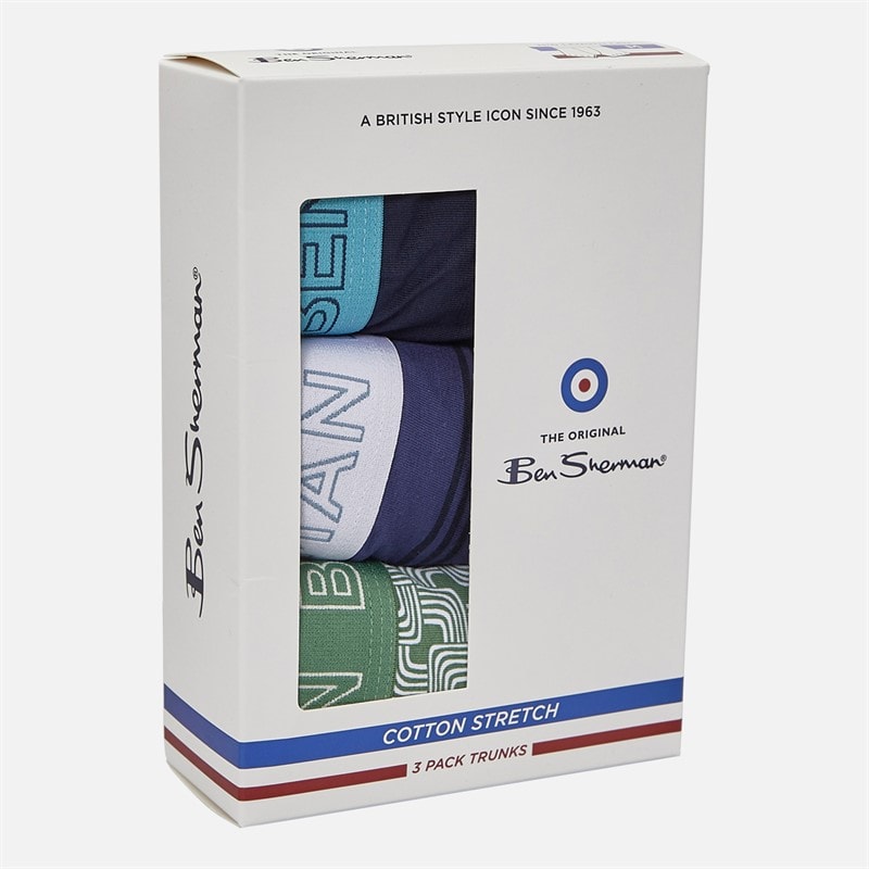 Herre trepak badebukser Geo/Plain - Billede 5