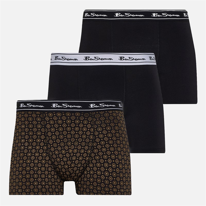 Herre trepak badebukser Geo/Plain - Billede 1