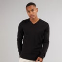 Herre celestial v-hals jumper Sort