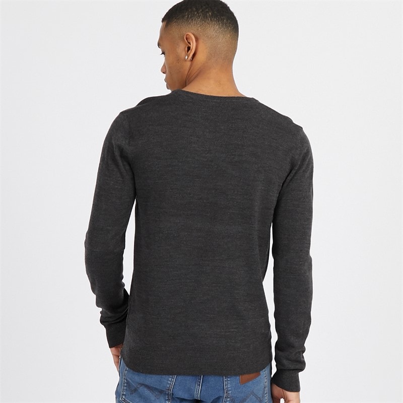 Herre celestial v-hals jumper Dark Charcoal Mix - Billede 2