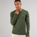 Herre celestial v-hals jumper Khaki Mix