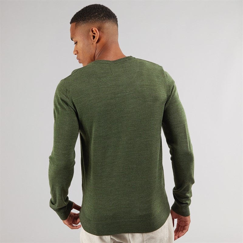 Herre celestial v-hals jumper Khaki Mix - Billede 2