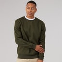 Herre retina sweatshirts med rund hals Khaki