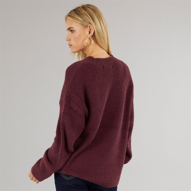Dame val rullekravejumper Aubergine - Billede 2