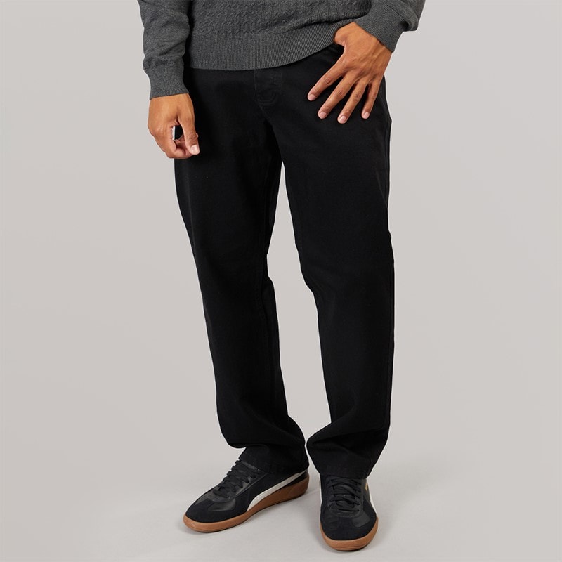 Herre straight fit denimjeans Blackwash - Billede 1