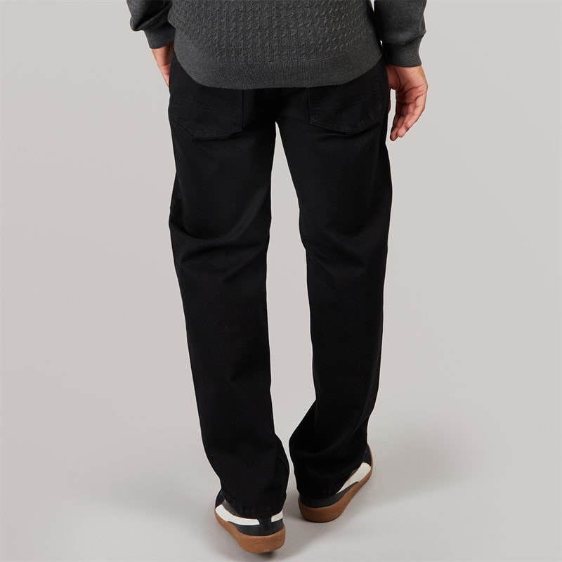Herre straight fit denimjeans Blackwash - Billede 2
