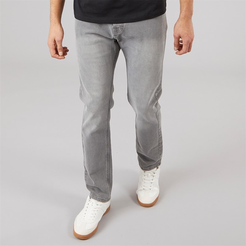 Herre slim fit denimjeans Greywash - Billede 1