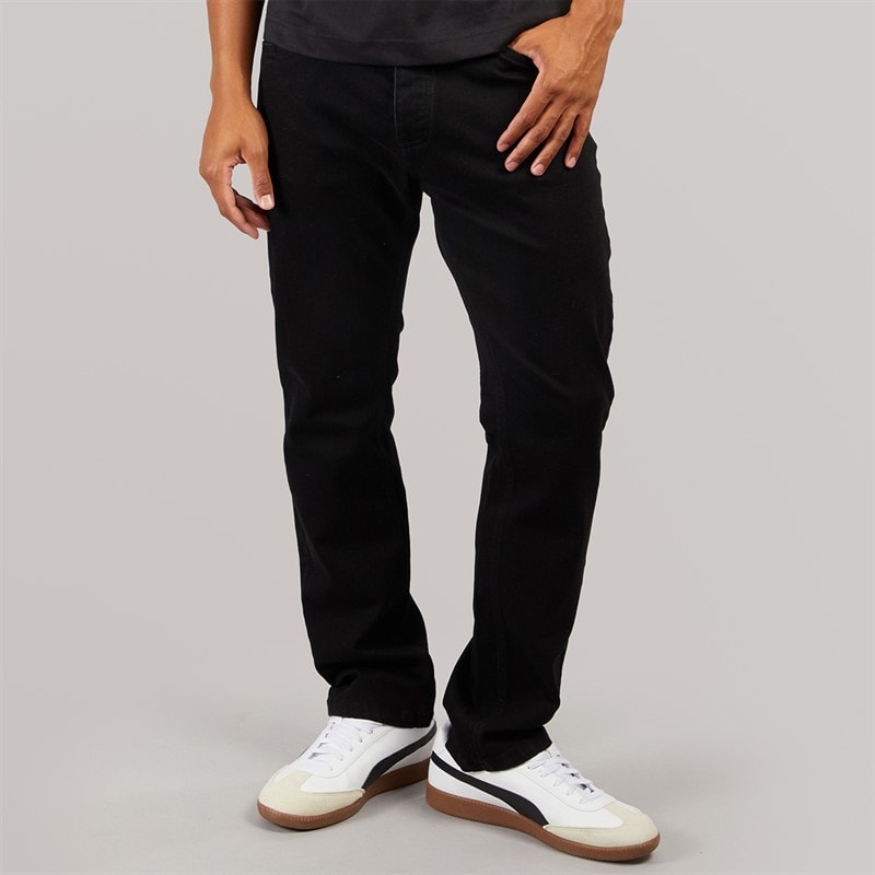 Herre slim fit denimjeans Blackwash - Billede 1
