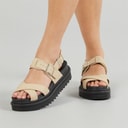 Dame debbie sandaler med ankelrem Sand Taupe