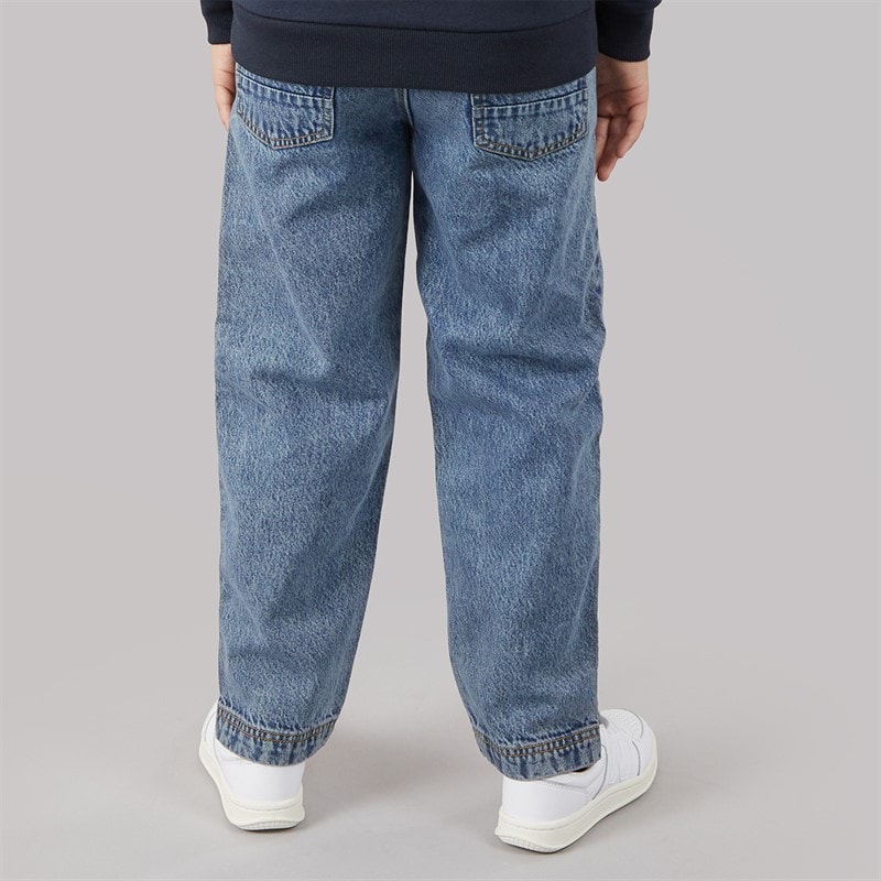 Drenge pitch løstsiddende jeans Mid Blue - Billede 2