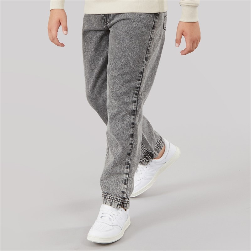 Drenge pitch løstsiddende jeans Acid Grey - Billede 3