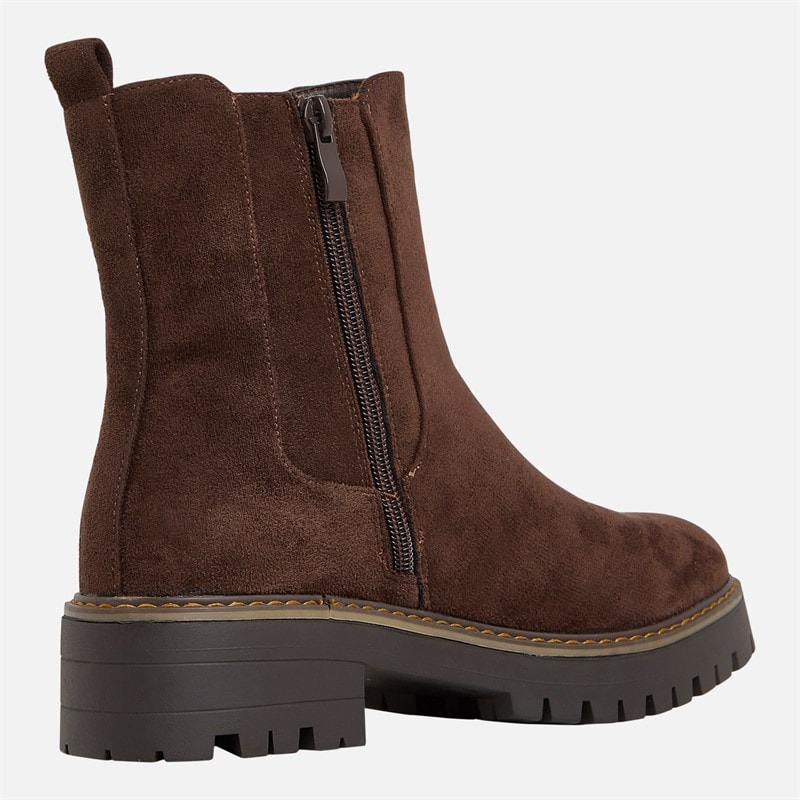Dame sam chelsea-støvler Chocolate Brown - Billede 4