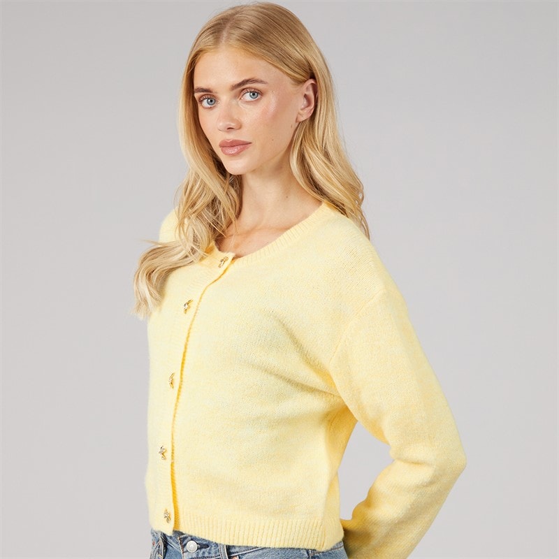 Dame eva raglan cardigan Gul - Billede 1