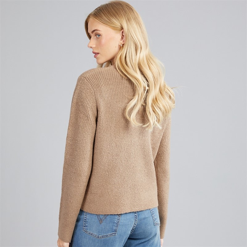 Dame akly paliet-bue cardigan Mink - Billede 2
