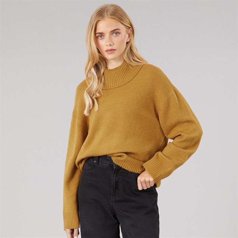 Dame mosgrøn rullekravebluse Ochre - Billede 3