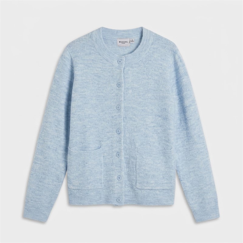 Dame struds crew neck cardigan Blå - Billede 1