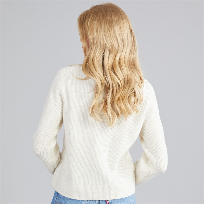Dame akly paliet-bue cardigan Ivory - Billede 2
