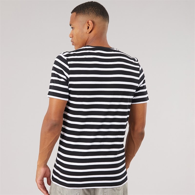 Herre radiant t-shirt med rund hals og korte ærmer Hvid/Sort - Billede 2