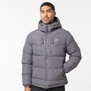 Herre tech logo pufferjakke Charcoal