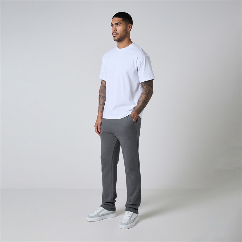 Herre afslappede joggers med åben kant Charcoal - Billede 2