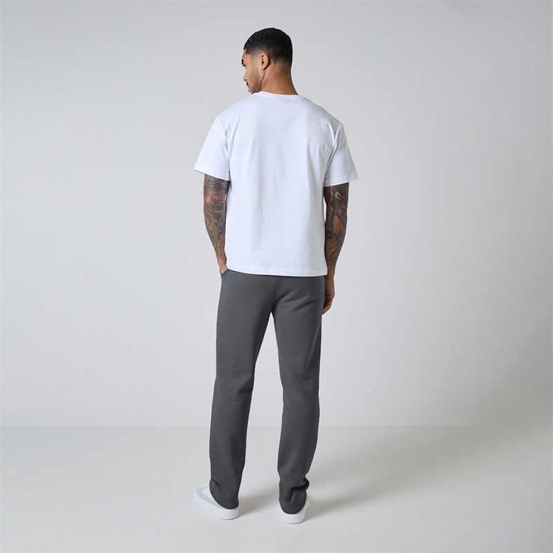 Herre afslappede joggers med åben kant Charcoal - Billede 3