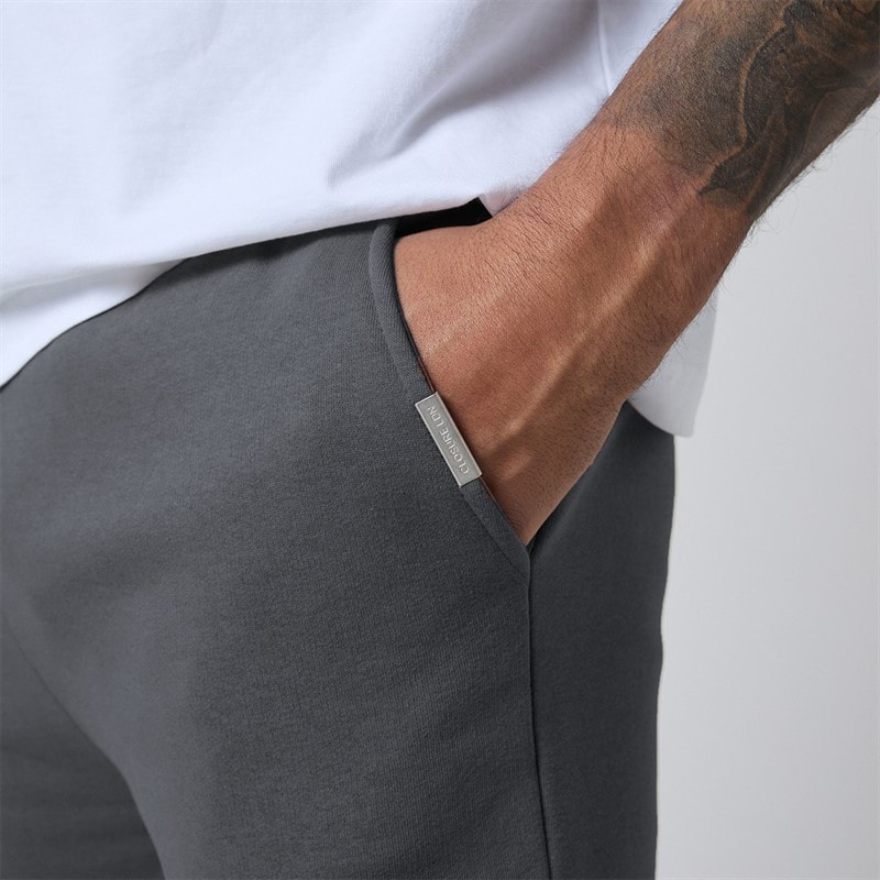 Herre afslappede joggers med åben kant Charcoal - Billede 4