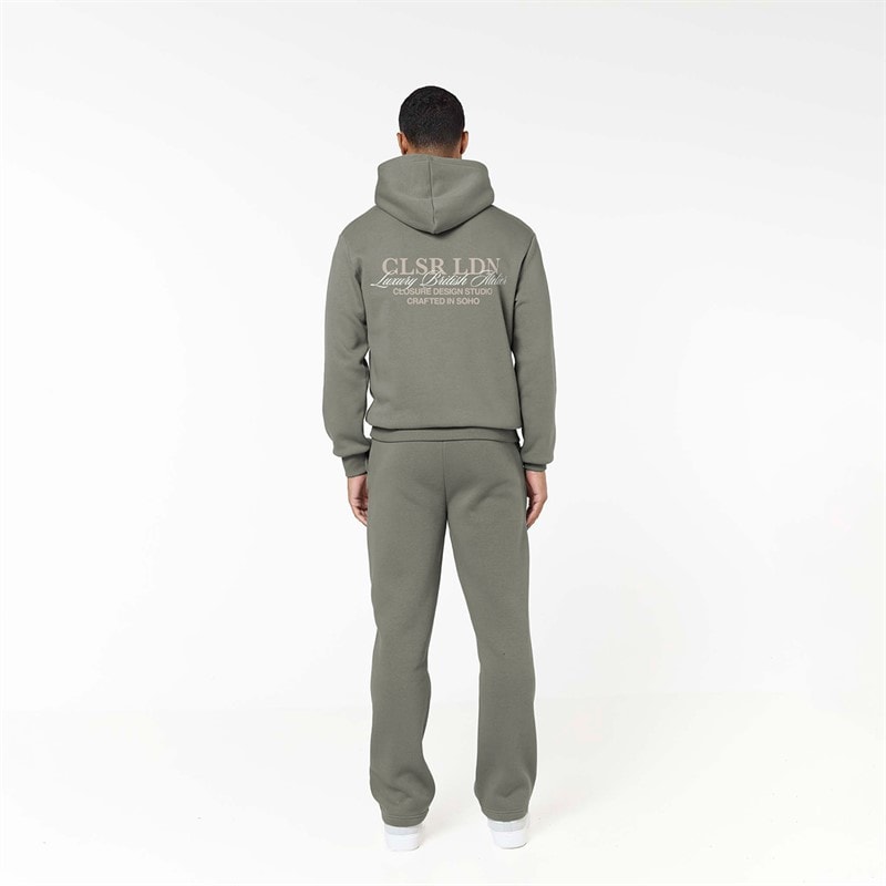 Herre crafted luxury træningsdragt Olive Smoke - Billede 2