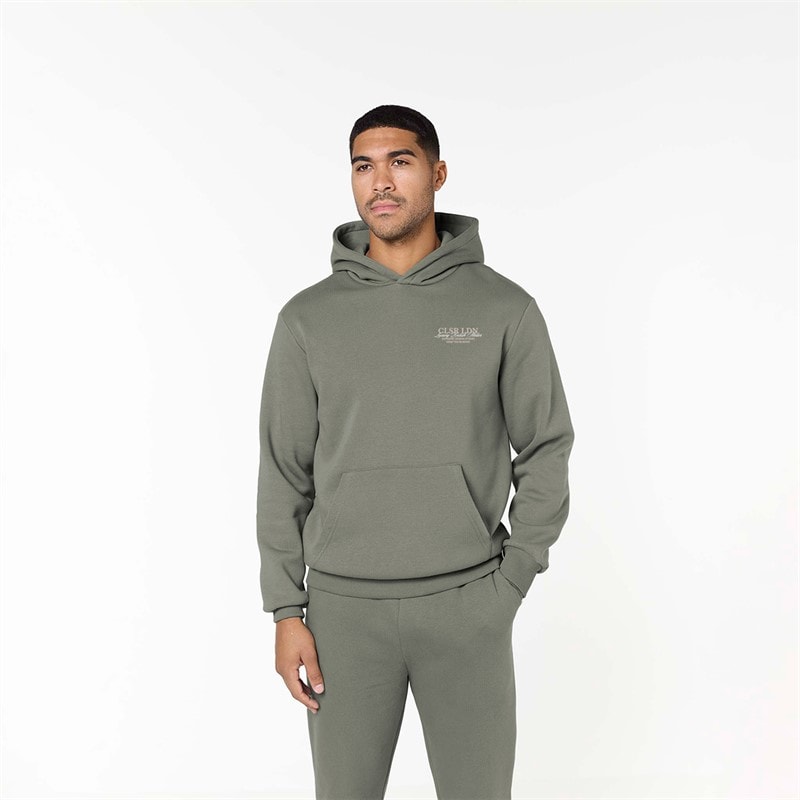 Herre crafted luxury træningsdragt Olive Smoke - Billede 4