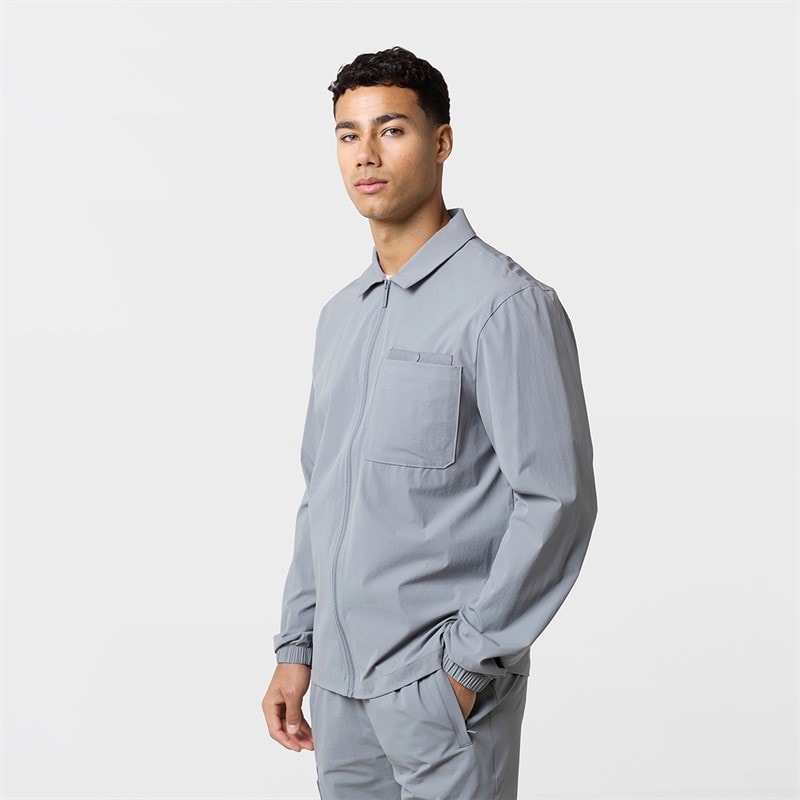 Herre closure tech overshirt Mid Grey - Billede 3