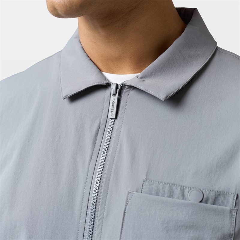 Herre closure tech overshirt Mid Grey - Billede 5