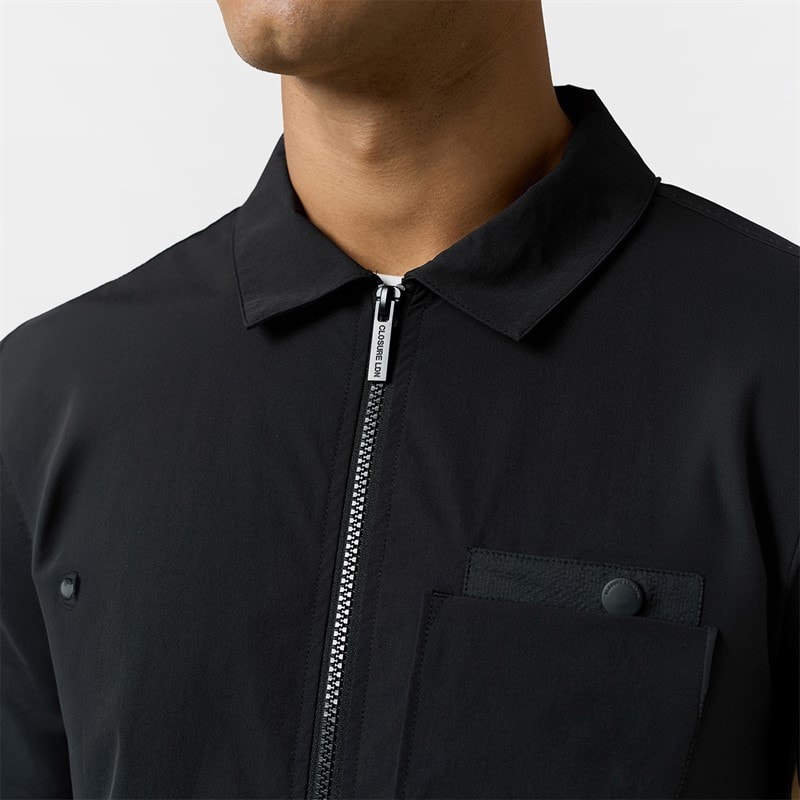 Herre closure tech overshirt Sort - Billede 4