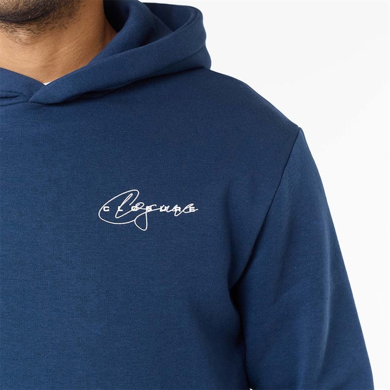 Herre signature studios hættetrøje Navy - Billede 4