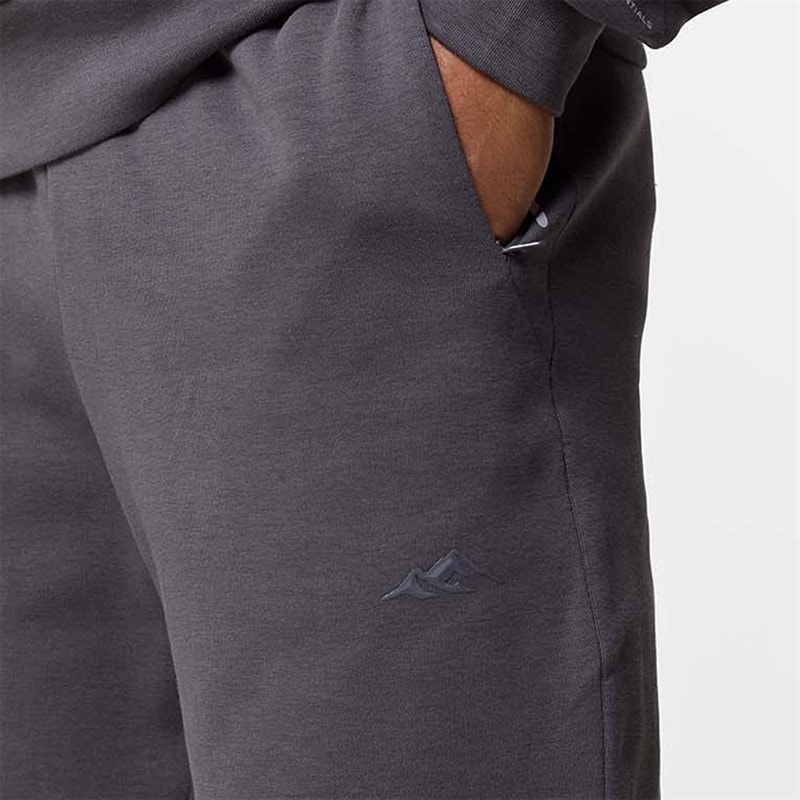 Herre apex interlock åbne ben joggebukser Charcoal - Billede 4