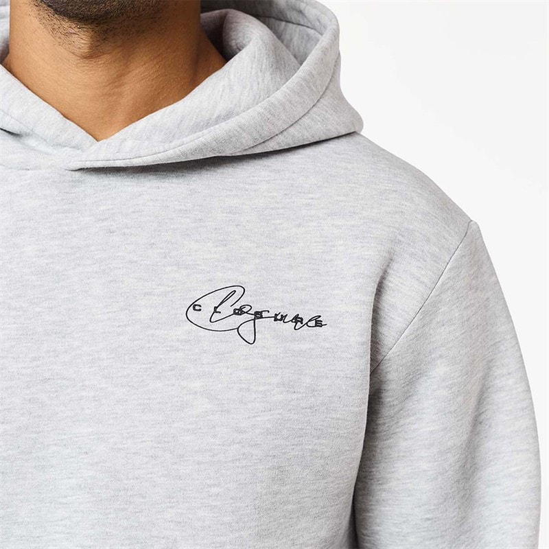 Herre signature studios hættetrøje Grey Marl - Billede 3