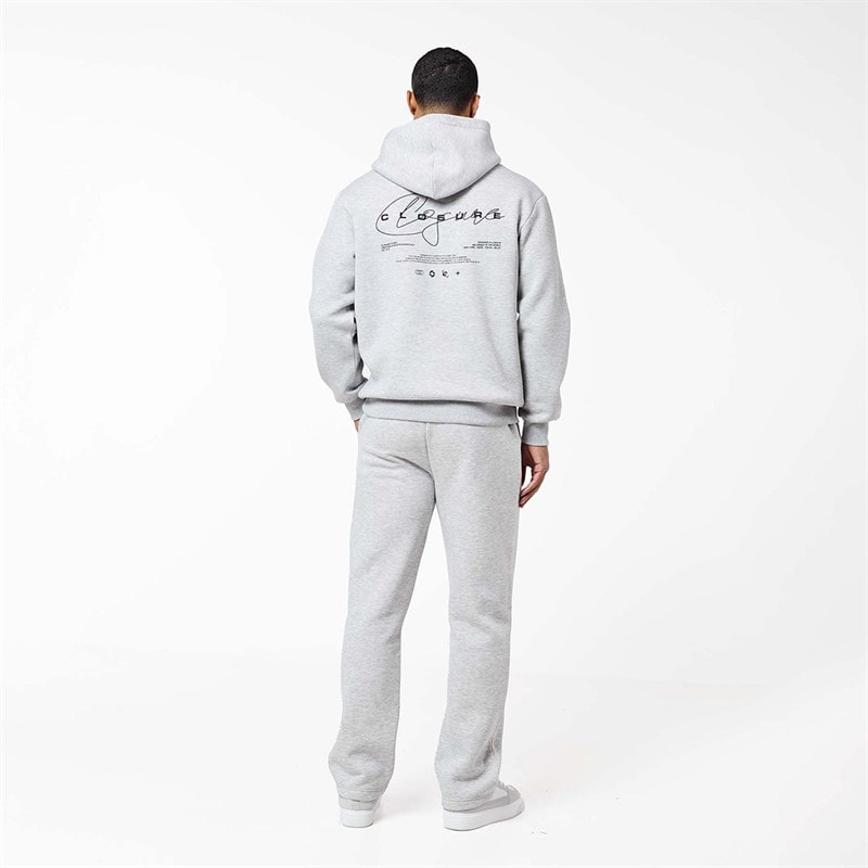 Herre signature studios hættetrøje Grey Marl - Billede 5