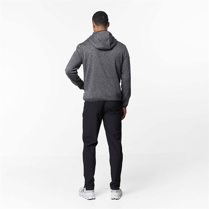 Herre heat seal tech strik hættetrøje Mid Grey - Billede 3
