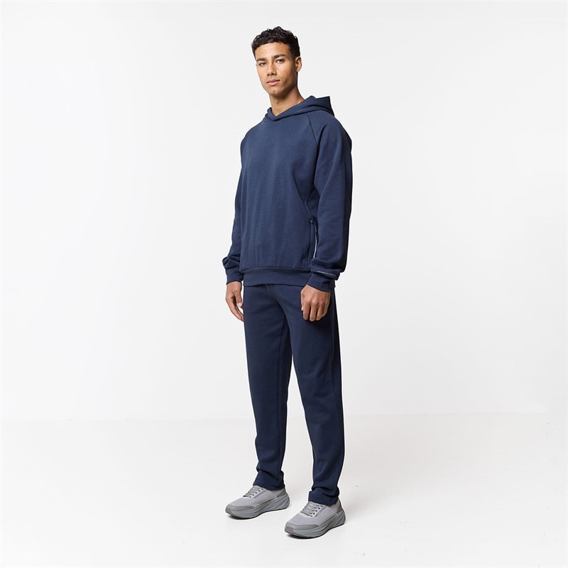 Herre apex interlock åbne ben joggebukser Navy - Billede 2