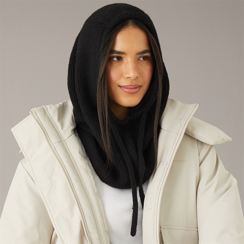 Pieces Dame olivia balaclava snood - Sort - Billede 1