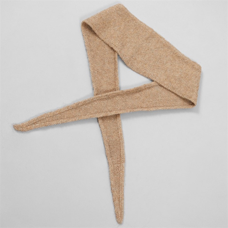 Pieces Dame olivia mini tørklæde - Taupe - Billede 3