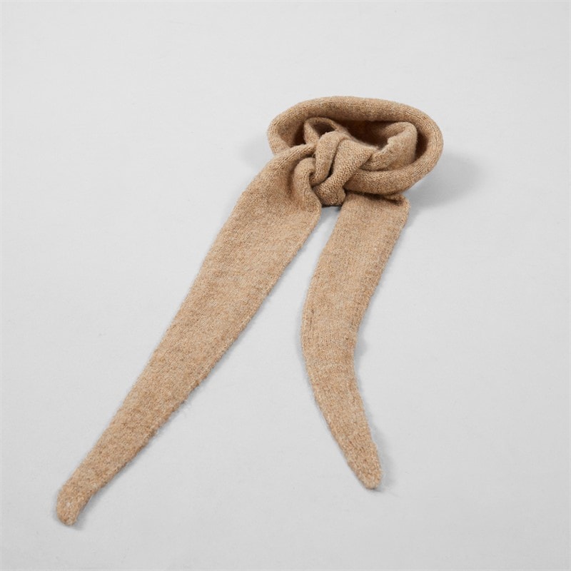 Pieces Dame olivia mini tørklæde - Taupe - Billede 4