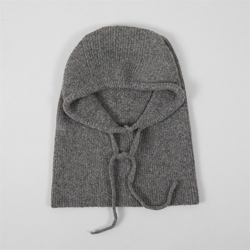 Pieces Dame olivia balaclava snood - Dark Charcoal - Billede 2